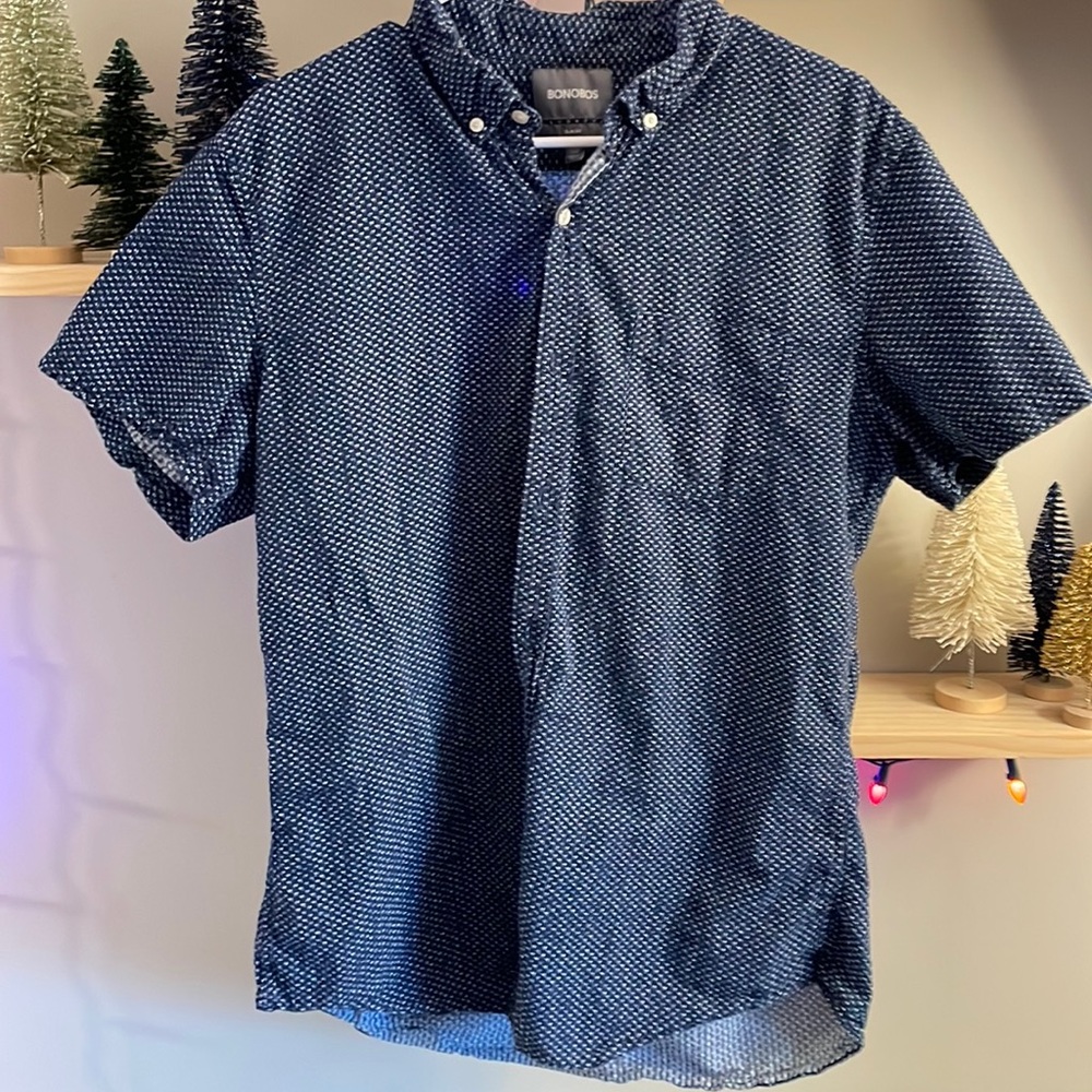 XL Bonobos slim fit short sleeve button down